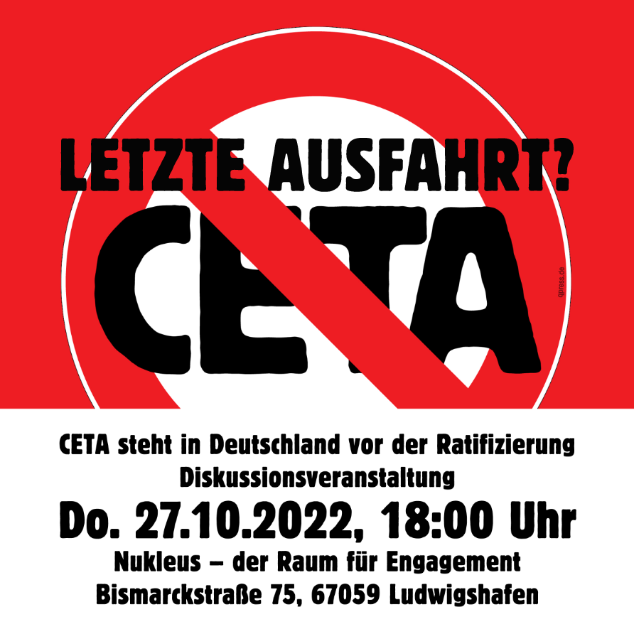 Diskussionsveranstaltung zum Thema CETA