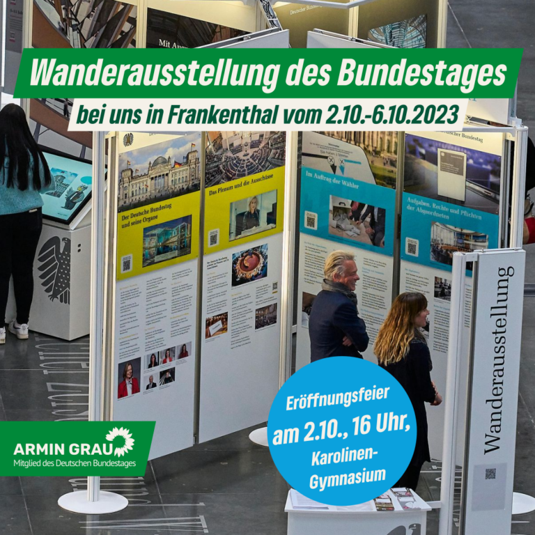 Wanderausstellung des Deutschen Bundestages zu Gast in Frankenthal