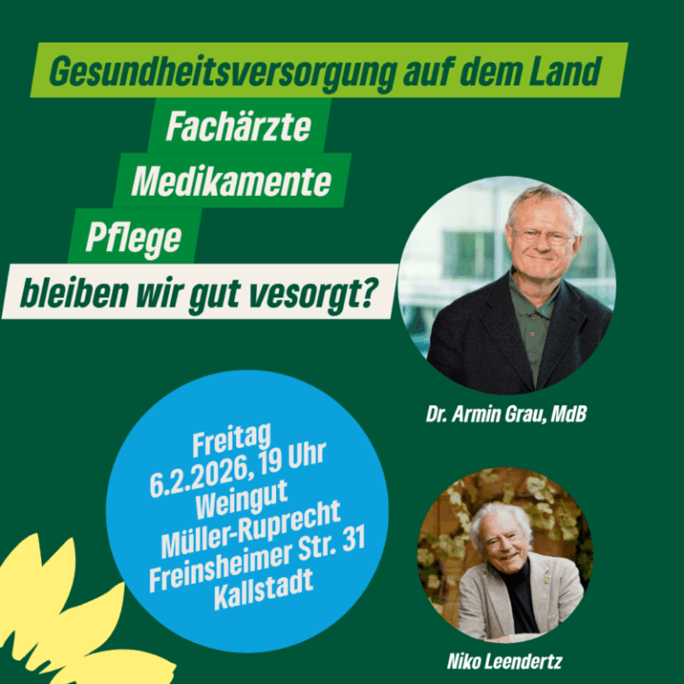 Der KV Bad Dürkheim lädt ein „Im Gespräch mit Prof. Dr. Armin Grau“